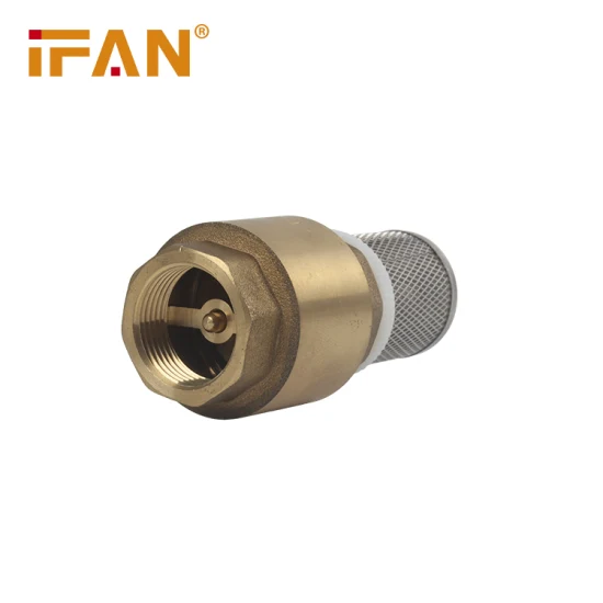 Ifan Cw617 Латунное сырье 2-дюймовый обратный клапан Пружинный обратный клапан